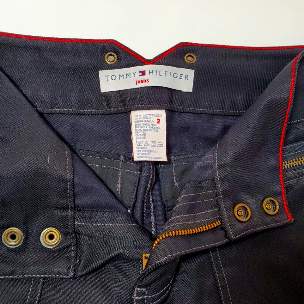 Tommy Hilfiger jeans Vintage Black Low Rise Zipper Pants - Size 2 - Picture 7 of 10